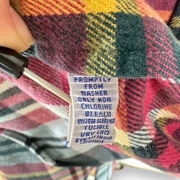 Vtg RALPH LAUREN POLO Flannel Shirt Sz XL Plaid Long Sleeve Double Pocket Button - Picture 6 of 8